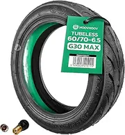MOOVMOOV Ninebot G30 Max Tubeless 60/70-6.5 Tyre with Tyre Seal Gel and Tubeless Valve 10 inch for Ninebot Max G30 Scooter