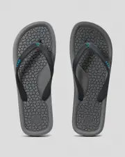 [Reef] Reef Men's G-Land Flip Flops Slippers in Charcoal/Blue Size 6 6 Charcoal/Blue