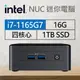 Intel系列【mini御夫座】i7-1165G7四核 迷你電腦(16G/1T SSD)《BNUC11TNHi70000》