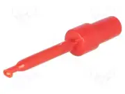 Measuring gripper hook 60VDC red 2mm Measuring gripper Ber.Halt: max.1,7mm 3A
