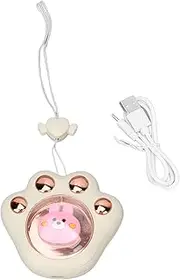 Hand Warmer Cartoon Cat Claw Electric Heater Night Light Portable Beige