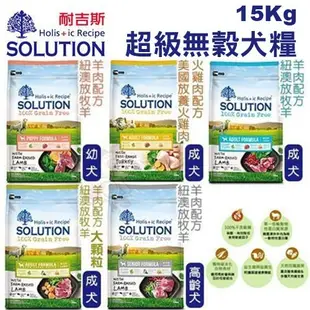 ✨15公斤免運✨新耐吉斯SOLUTION《超級無穀狗飼料 幼犬/成犬火雞/成犬羊肉/高齡犬》狗飼料