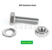M6 304 Stainless Steel Hex Set Screw Bolt Nut Washer Kit Package