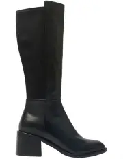 [Sandler] Tally Knee Boots in Black Leather