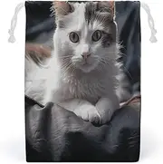 Drawstring Storage Bags Small Reusable The Pet on The Mattress Printing Adult Canvas Bag Custom Graphic Multi-Purpose Organizer