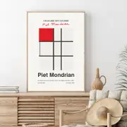Abstract Artwork by Piet Mondrian Canvas Wall Art