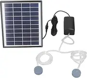 Solar Fountain Air Pump Kit, Adjustable Panel, Bubble Stone, Solar Powered, for Emergency Oxygenation