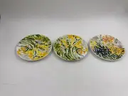 Transpac Ceramic 7in Spring Floral Appetizer Plate Set CC01B14023