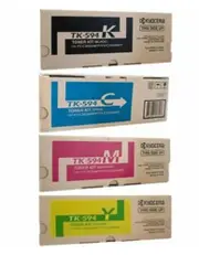 Kyocera TK-594K, C, M, Y Set of 4 Colour Laser Toners