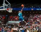Larry Johnson Flies High With The Charlotte Hornets Photo Print Poster