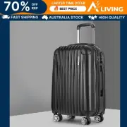 24" 66cm Luggage Trolley Travel Set Suitcase Carry On Hard Case Lightweigh 24-BK