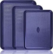 Baker's Secret Baking Sheet Pan Set, 3x Cookie Sheets for Oven, Diamond Texture Premium Air Flow, Set of 3 Baking Trays, Extra Thick 0.6mm with Diamond Base PFOA, PFOS, PTFE and PFAS free Bakeware
