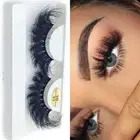 Long False Eyelashes 9D Faux Mink Eyelashes Extension Wispy Fluffy Eye Lashes