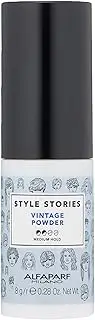 Alfaparf Milano Style Stories Vintage Texturizing Powder - Medium Hold, Lightweight Volumizing Powder - Matte Finish - Adds Volume, Texture and Lift - 0.28 oz.