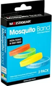 Mozzigear Adult Plain Mosquito Band 2-Piece Pack