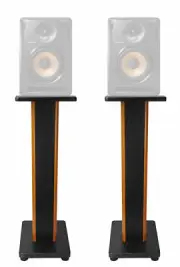 (2) Rockville 28" 2-Tone Studio Monitor Speaker Stands For Pioneer DJ Bulit8