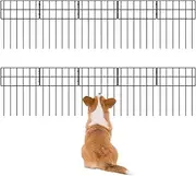 Metal Fence Panels | Temporary Garden Fencing | 10x Border Protection Weather Resistant for Pets Dogs Lawn Yard Patio Outdoor Decor