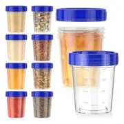 10 Pack 4oz Salad Dressing Container to Go,Small Containers with Lids Leakproof Condiment Container