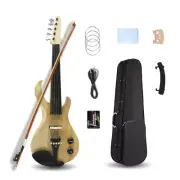 16inch Electric Viola 5 String with Bow and Case Appearance Guitar Clear Coat