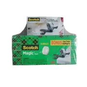 3M Scotch Magic Tape, 12-count 3/4in X 1500in each NEW TAPE ONLY!!