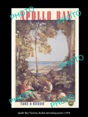 OLD POSTCARD SIZE PHOTO OF APOLLO BAY VICTORIA KODAK TOURISM POSTER c1930