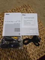 Nikon CoolPix L20/L19 Quick Start Guide~audio Video Cabl Bag Sling