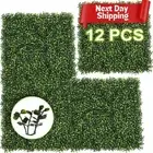 12Pack 10"x 10" Grass Wall Panels Artificial Boxwood Panels Privacy Hedge Screen