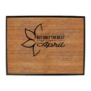 April Birthday All Women Are Created Equal - Funny Novelty Doormat Man Cave Floor mat