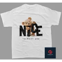 在飛比找蝦皮購物優惠-Bear Nice To Meet You Bear T 恤