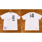 現貨 可分期BURBERRY MONTAGE 蒙太奇 雕像照片LOGO字母白色寬版T恤、男女可穿。