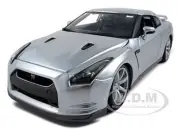 2009 NISSAN GT-R R35 SILVER 1/18 DIECAST MODEL CAR BY BBURAGO 12079