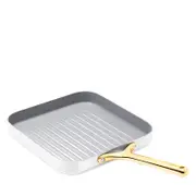 Caraway Iconics Square Grill Pan with Gold Handles