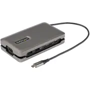 StarTech.com USB C Multiport Adapter, USB C to 4K 60Hz HDMI 2.0, 2-Port 10Gbps USB Hub, 100W Power Delivery Pass-through, GbE, S