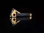 Solingen Gold with Black Leather V-Cut cigar cutter and box opener NIB