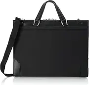 is・+(アイエスプラス) IS Plus Clutch IS+ Two-Handed Business Made in Japan with Shoulder 15.4 inches (39 cm), Black, Black, Free Size