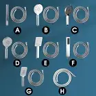 ACA Chrome Round/Square Handheld Shower Set Hand Held Head Rose 1.5m Water Hose