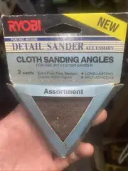 RYOBI Detail Sander Cloth Sanding Angles Assortment Open Box NOS/NIB