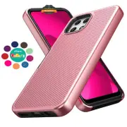 For TCL 50 XE 5G Dual Layer Slim Hybrid with Textured Rugged Case Cover