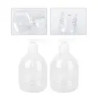 2 Pcs Foaming Soap Dispensers Travel Liquid Bottle Liquid Pump Jar Amber Bottles