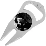 Film Noir Golf Ball Marker Divot Repair Tool Bottle Opener