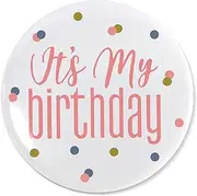 [SH·ATM] It's My Birthday Button Pin - Happy Birthday Badge for Kids, Men or Women, Adults, Average, Iron