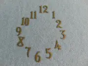 OLD ANTIQUE FULL SET OF MISSION CLOCK REPLACEMENT NUMBERS