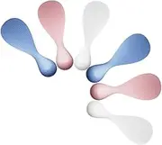 NAMOARLY 6pcs Non Stick Self Standing Rice Paddle Serving Spoon Non Stick Stand Up Rice Scooper Heat Resistant Cooker Scoop Paddle Serving Spoon