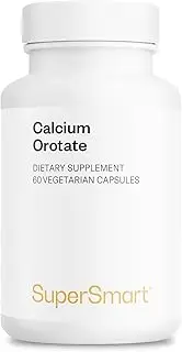 Calcium Orotate Combined with Magnesium Orotate - Strengthen Bones - Help with Cramps & Spasms - Stress Relief & Sleep Aid | Non-GMO & Gluten Free - 60 Vegetarian Capsules