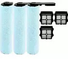 New 6 Pack Brush Rollers & Hepa filters for Floor One S5 S5 Pro Tineco Vacuum