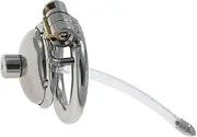 Short Flat CB Chastity Device Penis Cage Beginner Cage Men's Chastity Lock Device With Silicone Hollow Urethral Catheter Adult Sexual Tool