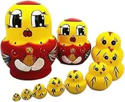 Nesting Dolls Stacking Dolls Russian Dolls Russian Matryoshka Toy 10 Pieces Chicks Russian Matryoshka Creative Same Paragraph Matryoshka Doll Matryoshka Dolls Russian Nesting Dolls