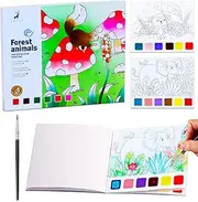 YXOTJHS Paint with Water Books, Watercolor Coloring Books for Kids Ages 4-8, Mess Free Water Painting Book for Toddlers 2-4, Arts and Crafts for Kids 4-6 Girls Boys Gifts