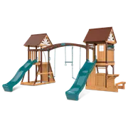 Lifespan Kids Armadale Play Centre Set with 2 x 2.2m Green Slides
