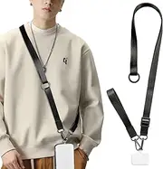 Ganve Versatile Phone Lanyard Crossbody Phone Strap Adjustable to Wrist Strap phone strap cross body Nylon Neckstrap Universal Phone Lanyard for Most Smartphones